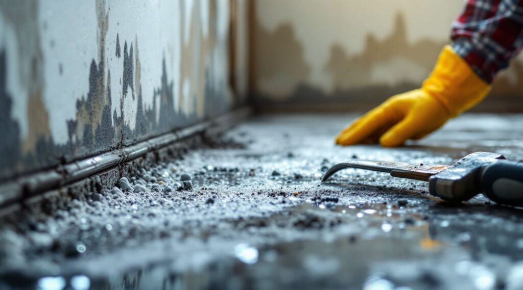 Emergency mold remediation team in Schertz responding to a water-damaged basement